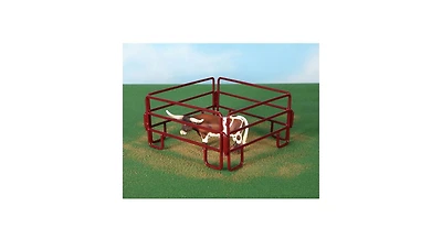 Little Buster Toys, 1/16 Scale 4 Piece Red Welded Steel Panel Corral Set