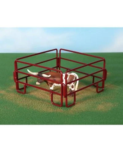 Little Buster Toys 1 16 Scale 4 Piece Red Welded Steel Panel Corral Set