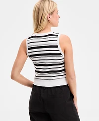 On 34th Women's Striped Sweater Tank Top, Exclusively at Macy's