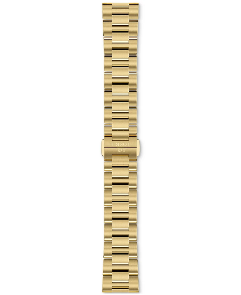 Tissot Women's Swiss Prc 100 Solar Gold-Tone Stainless Steel Bracelet Watch 34mm