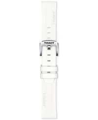 Tissot Men's Swiss Chronograph Seastar 1000 White Rubber Strap Watch 38mm