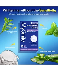 MySmile Teeth Whitening Strips, Hydroxyapatite-Infuse Strips, Non-Sensitive Teeth Whitening with Natural Ingredients, Enamel-Safe
