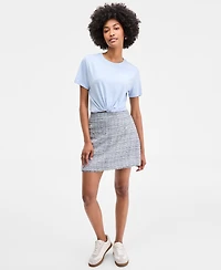 On 34th Women's Beaute Embellished Crewneck Tee, Exclusively at Macy's