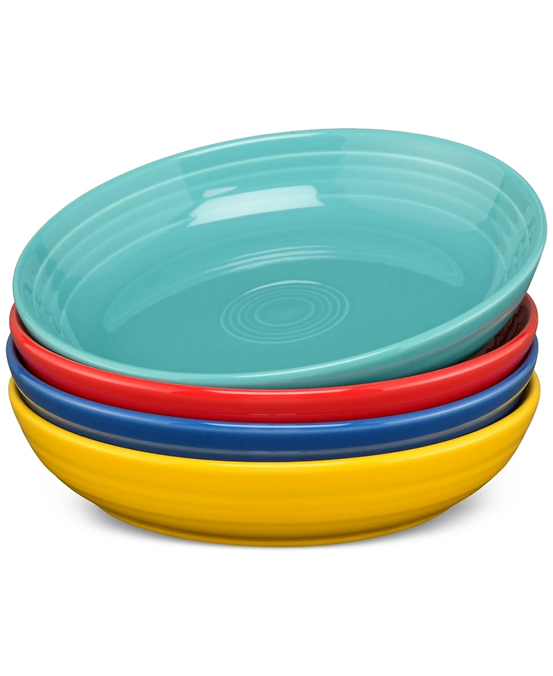 Fiesta Vibrant Coupe 8.5" Luncheon Bowls, Set of 4