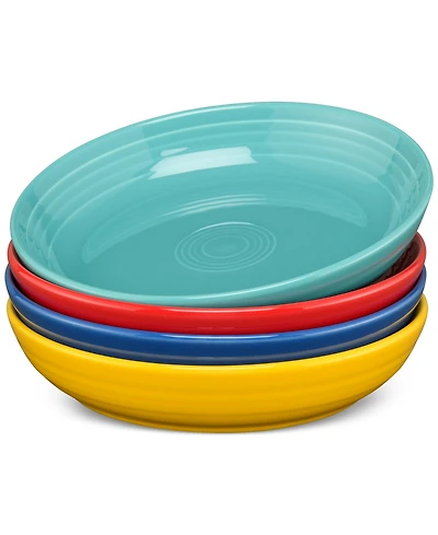 Fiesta Vibrant Coupe 8.5" Luncheon Bowls, Set of 4