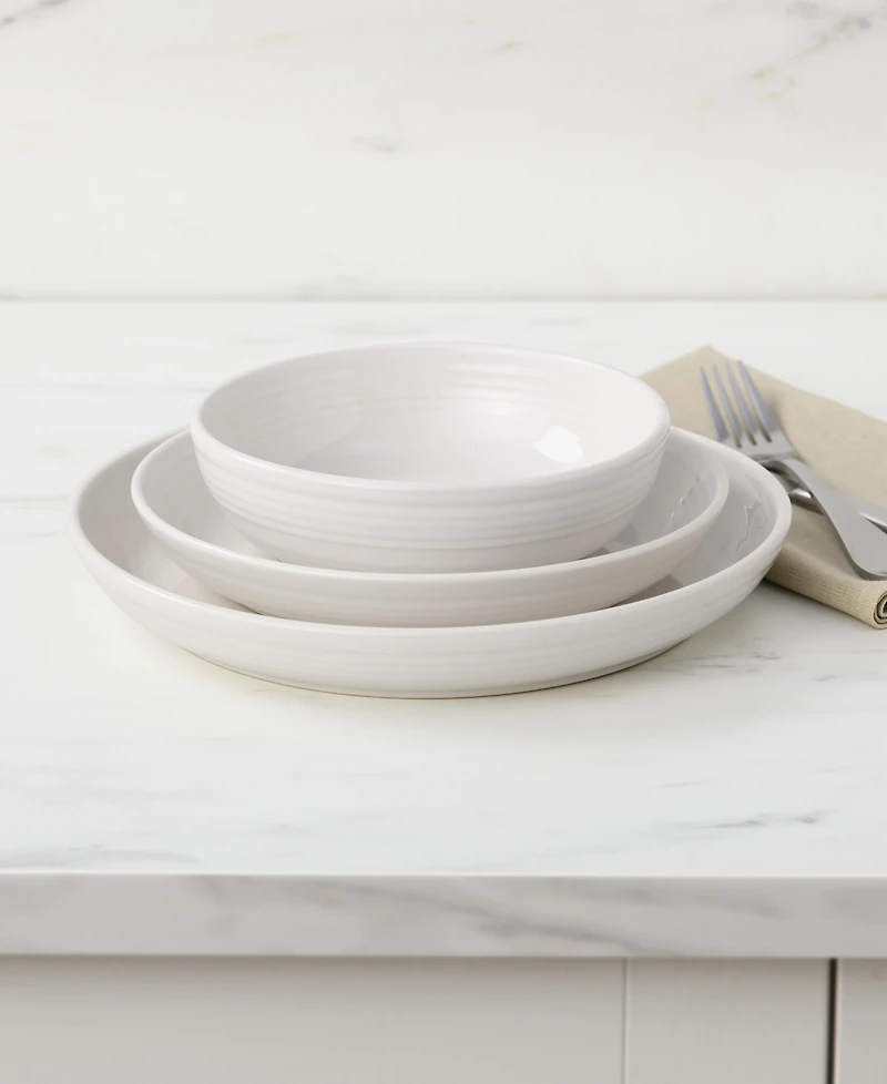 Fiesta White Coupe Luncheon Bowls, Set of 4