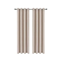 Kate Aurora Hotel Chic 2 Pack Light Filtering Grommet Top Window Curtains - 52 in. W x 84 L, Rose/Pink