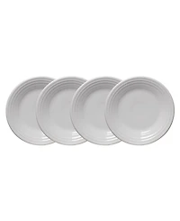 Fiesta White Classic Rim Luncheon Plates, Set of 4