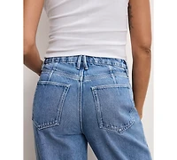 Good American Women's Cotton 90s High-Rise Relaxed Distress Jeans