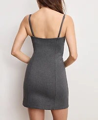 Good American Women's Soft-Stretch Ponte Mini Dress
