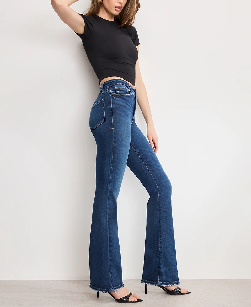Good American Women's Soft Tech Classic Bootcut Jeans