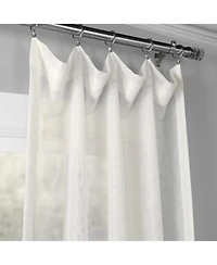 Half Price Drapes Double Layered Off White Sheer Curtain