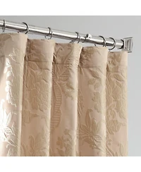 Half Price Drapes Magdelena Beige & Gold Damask Faux Silk Jacquard Room Darkening Curtain