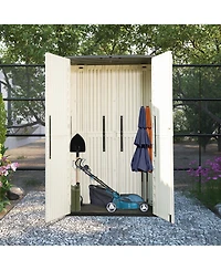 Mondawe Outdoor Resin Storage Cabinet (Single-Tier, Lockable)