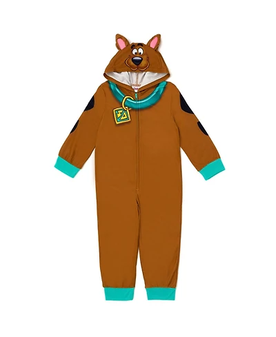 Scooby Doo Boys Warner Bros. Fleece Zip Up Cosplay Pajama Coverall
