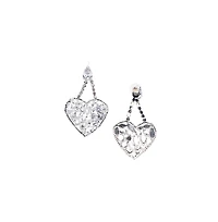 Sohi Women's Heart Drop Earrings
