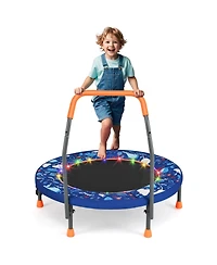 Mini Trampoline Folding Small Rebounder for Kids with Lights