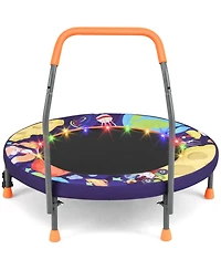 Mini Trampoline Folding Small Rebounder for Kids with Lights