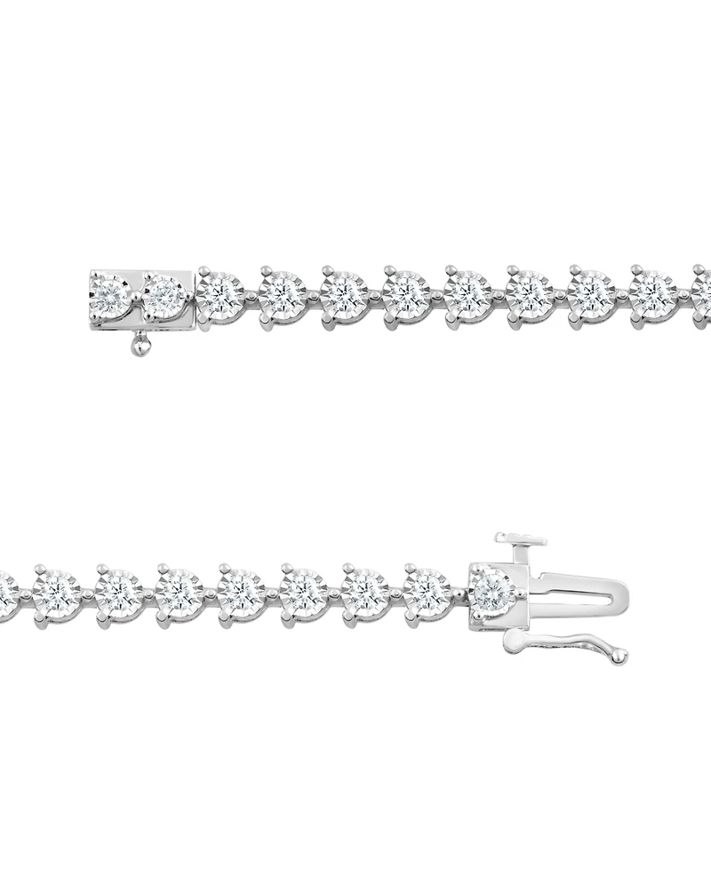 Forever Grown Diamonds Lab Grown Diamond Tennis Bracelet (2 ct. t.w.) in Sterling Silver
