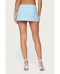Edikted Women's Avalai Linen Look Mini Skort