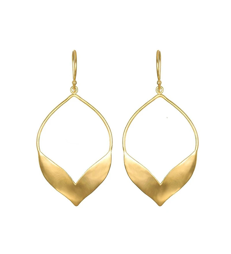 Fluttering Petals Gold Earrings