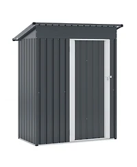 Slickblue Outdoor Storage Shed with Sloped Roof and Lockable Door