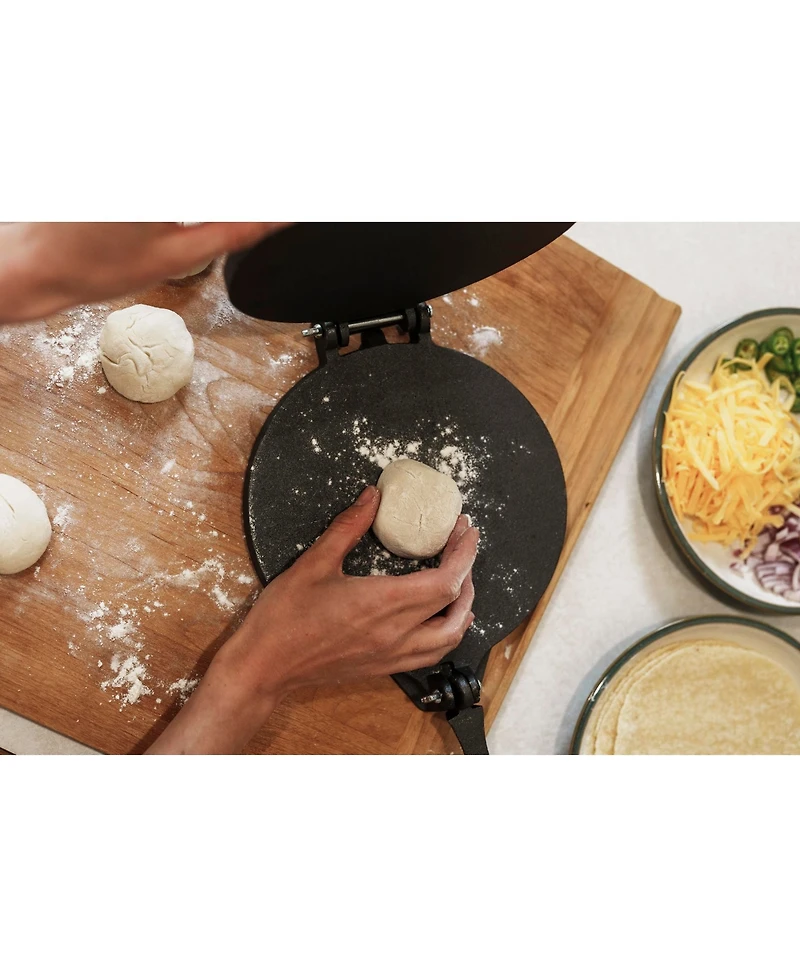 Stansport Pre-Seasoned Cast Iron Tortilla Press - 8 Inch