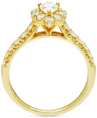 Diamond Pear Halo Engagement Ring (1 ct. t.w.) in 14k Gold
