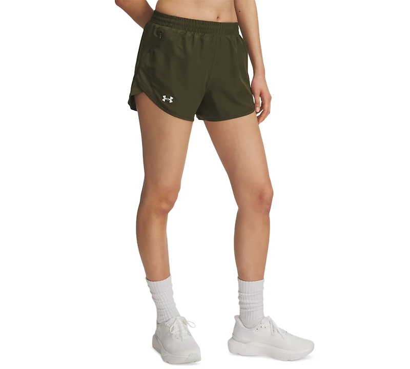 Under Armour Women's Fly By Mesh-Panel Running Shorts