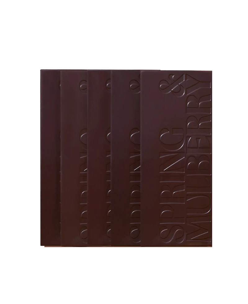 Spring & Mulberry Essence Collection 5-Pack Date-Sweetened Dark Chocolate Bar Gift Set