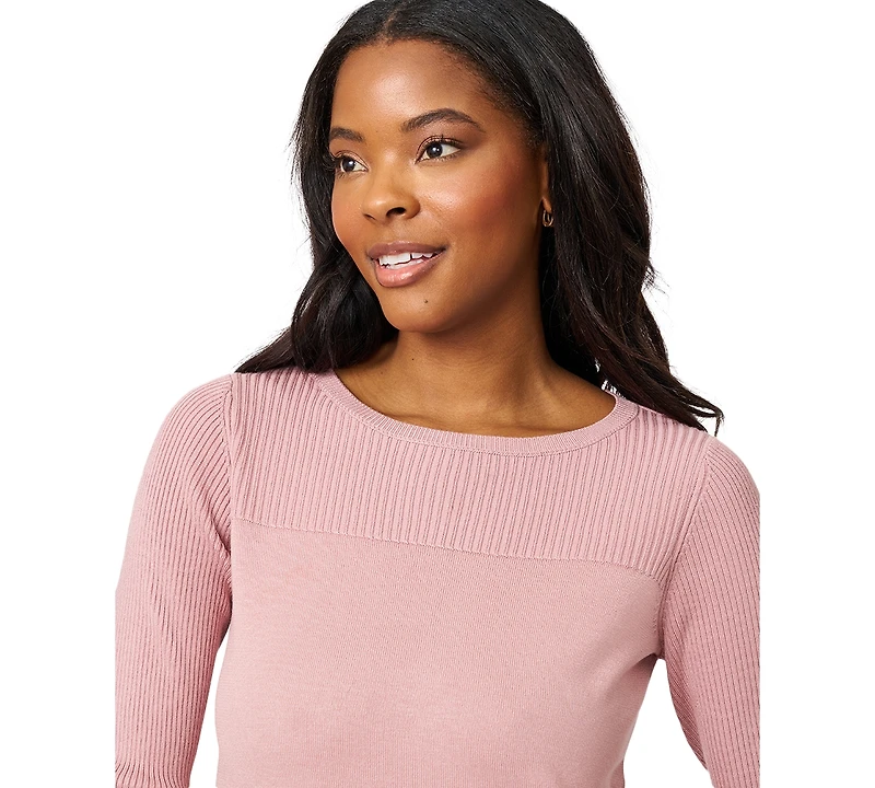 Melissa Paige Women's Boat Neck Long-Sleeve Sweater