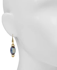 Patricia Nash Teal Ceramic Bead Drop Earrings
