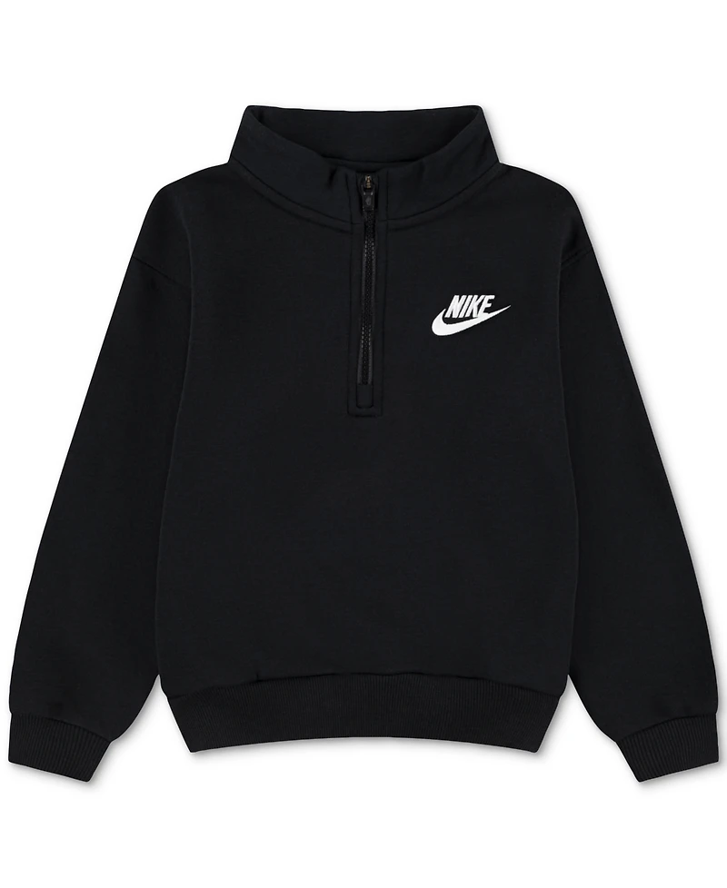 Nike Toddler & Little Kids Neutral Quarter-Zip Long-Sleeve Top