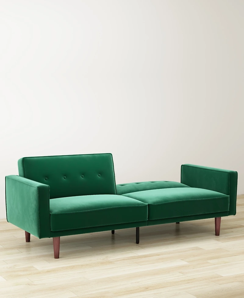 Gold Sparrow 84" Velvet Blake Convertible Sofa Bed, Created for Macy's