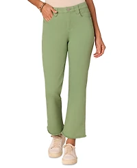 Democracy Petite "Ab"solution High Rise Itty Bitty Flare Cropped Jeans