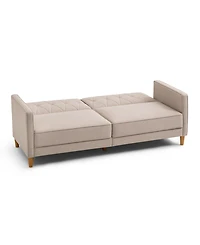 Gold Sparrow 77" Polyester Victoria Convertible Sofa Bed, Created for Macy's