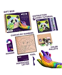 Okto Air-Dry Clay by Numbers – Panda (11.4 x 11.4 in)