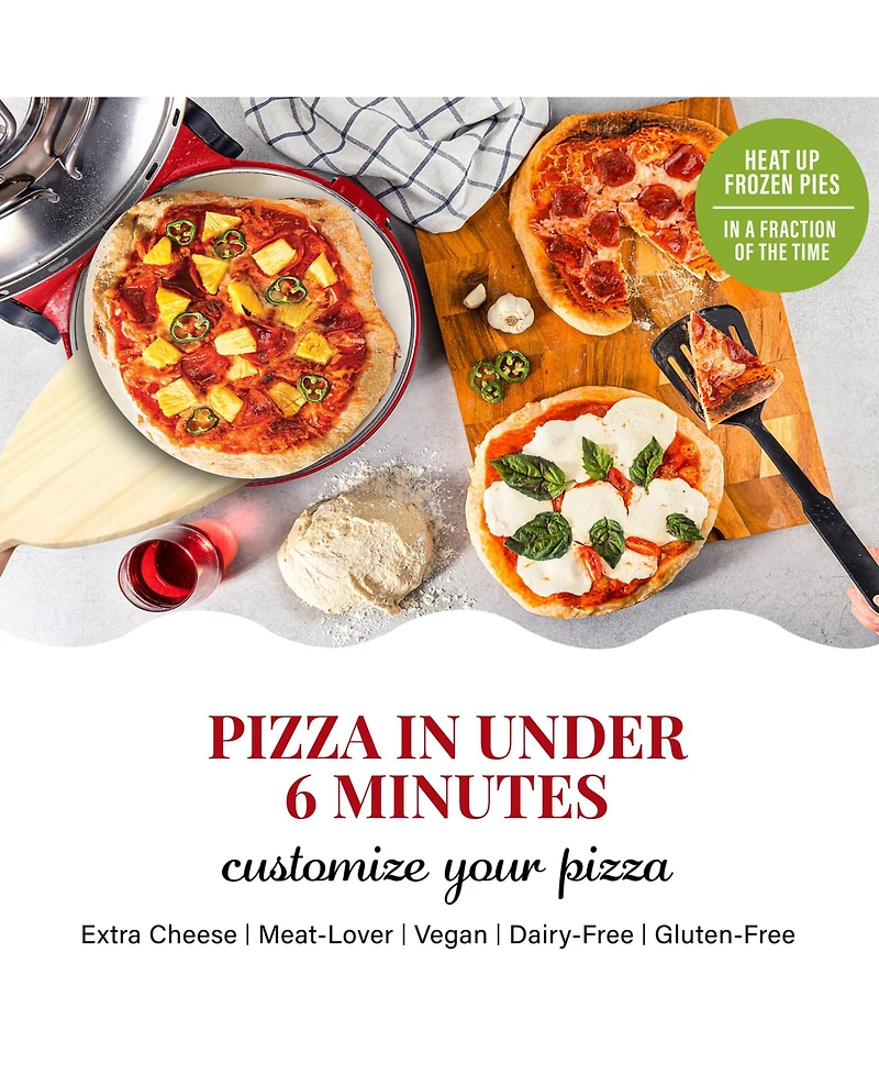 GraniteStone Piezano 12 in. Electric Pizza Oven