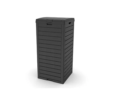 Mondawe 31 Gallon Large Outdoor Trash Can with Lid and Liquid Drawer