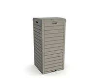 Mondawe 31 Gallon Large Outdoor Trash Can with Lid and Liquid Drawer