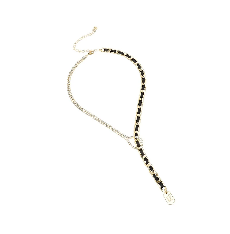 Sohi Women's Multicolour Bling Chain Rosary Neckalce