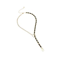 Sohi Women's Multicolour Bling Chain Rosary Neckalce