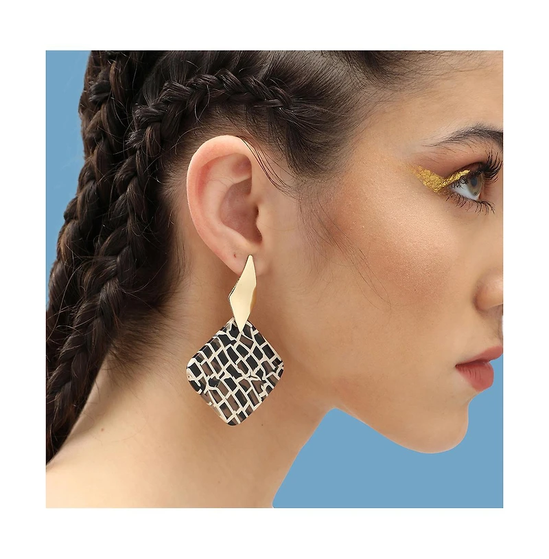 Sohi Women's Pavement Drop Earrings