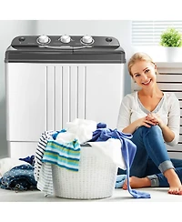 20 lbs Portable Semi-Automatic Twin-tub Washing Machine