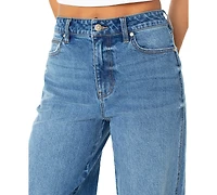 Celebrity Pink Juniors' High Rise Baggy Wide-Leg Curvy Jeans