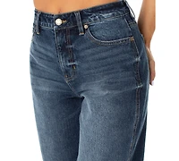 Celebrity Pink Juniors' High Rise Baggy Wide-Leg Curvy Jeans