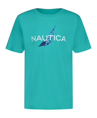 Nautica Big Boys Ocean Lockup Short Sleeve T-Shirt