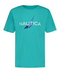 Nautica Big Boys Ocean Lockup Short Sleeve T-Shirt