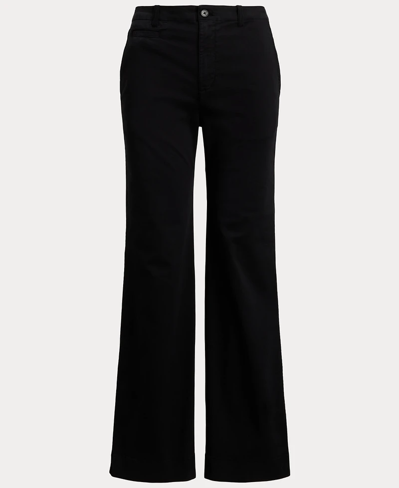 Lauren Ralph Women's Stretch Cotton Chino Flare Pants