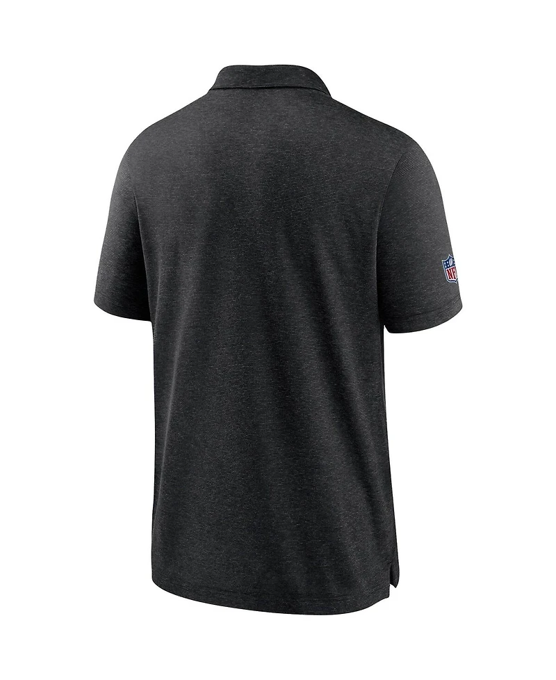 Nike Men's Black Las Vegas Raiders Crucial Catch Sideline Early Season Polo Shirt